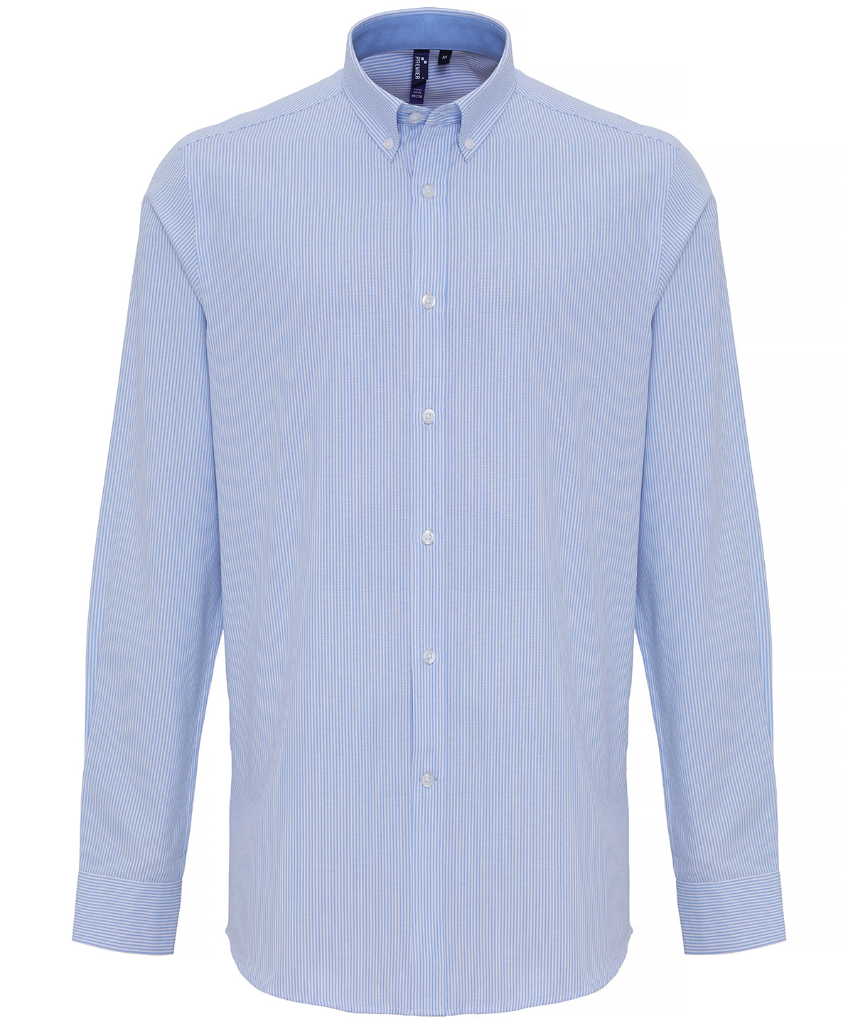 Shirts - Elegant Oxford-skjorta med smala ränder White Light Blue