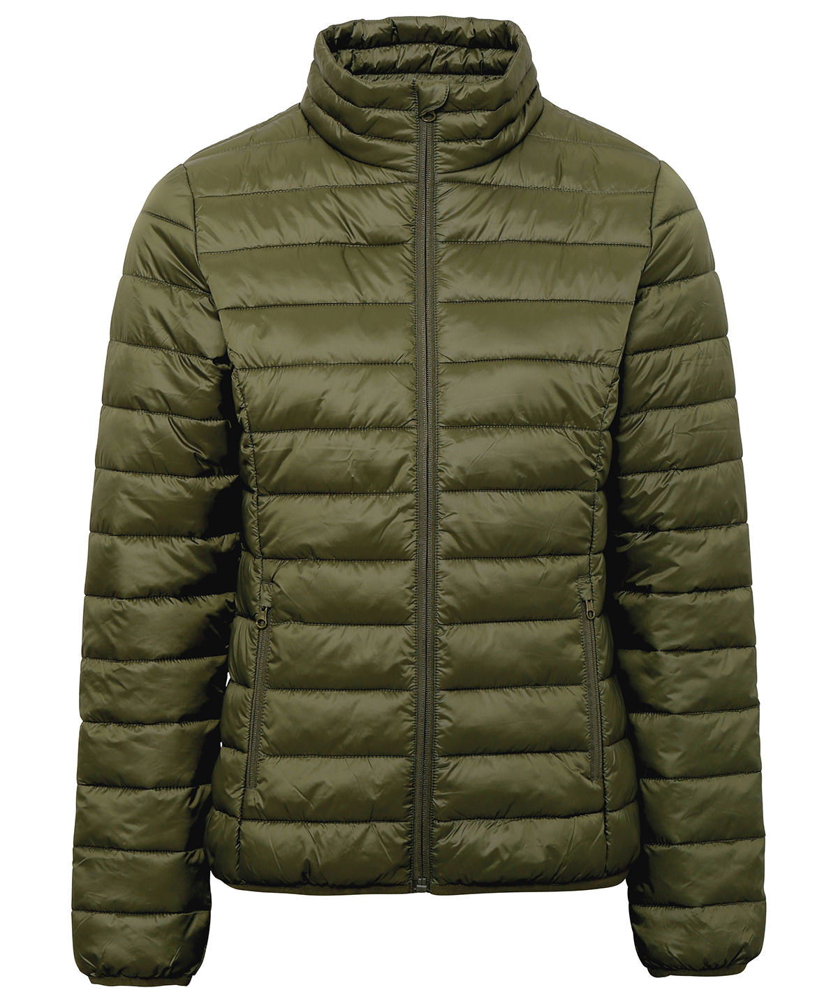 Jackets - Elegant och Funktionell Damjacka med Vaddering Olive