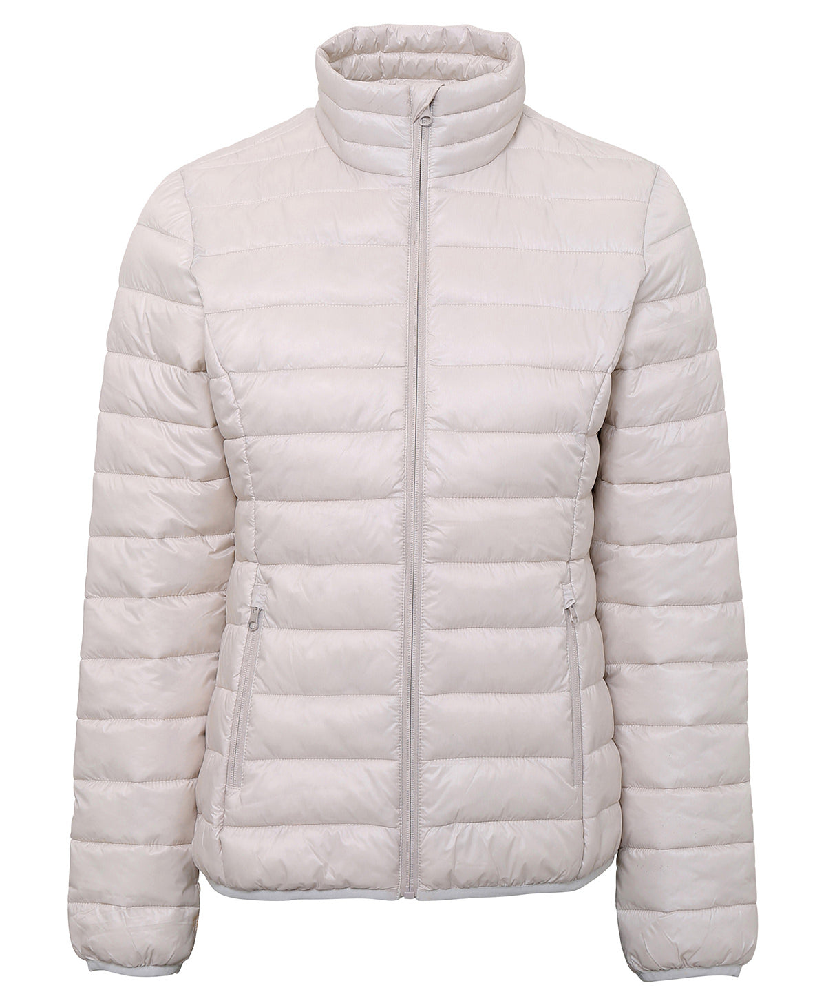 Jackets - Elegant och Funktionell Damjacka med Vaddering Oyster White