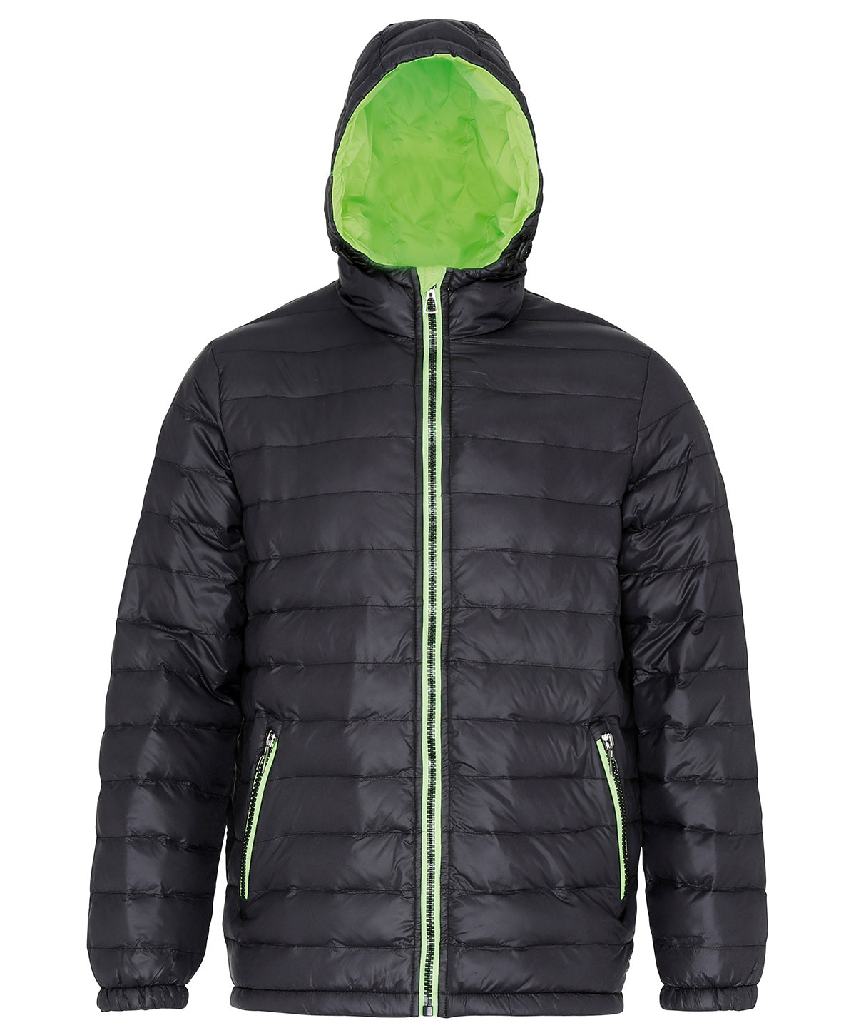 Jackets - TS016 Vadderad Jacka Black Lime