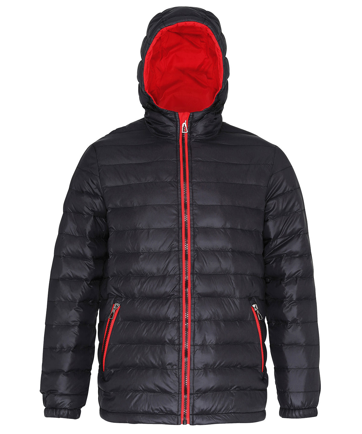 Jackets - TS016 Vadderad Jacka Black Red