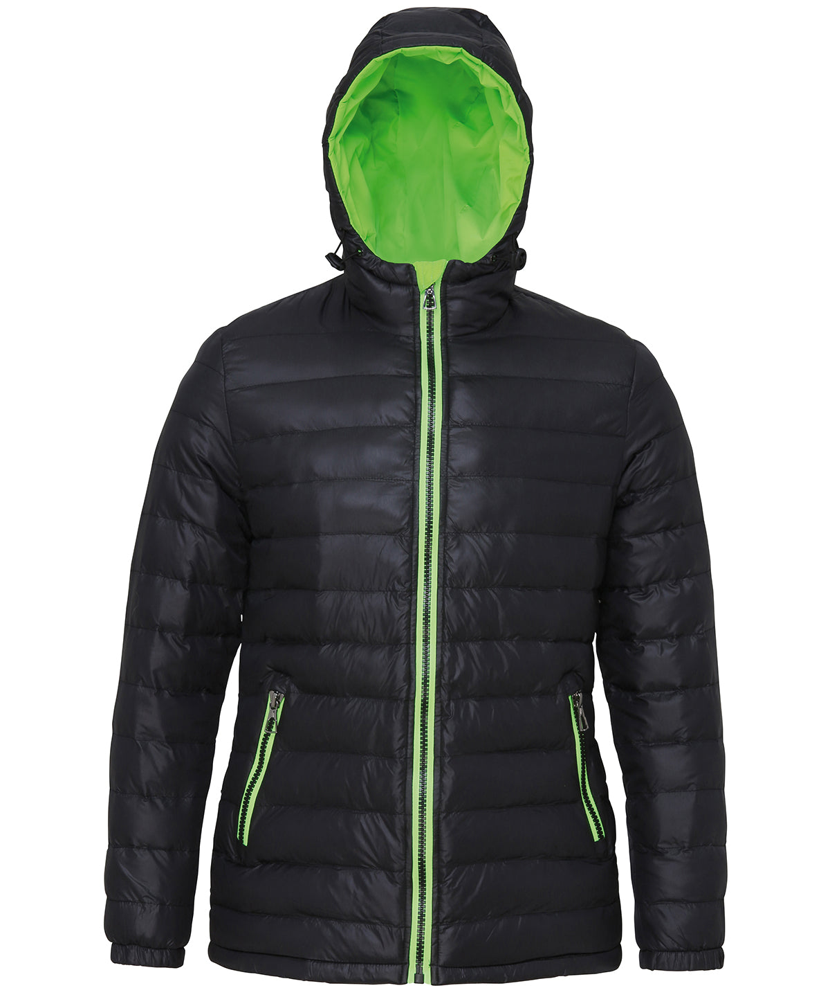 Jackets - TS16F Vadderad Damjacka Black Lime