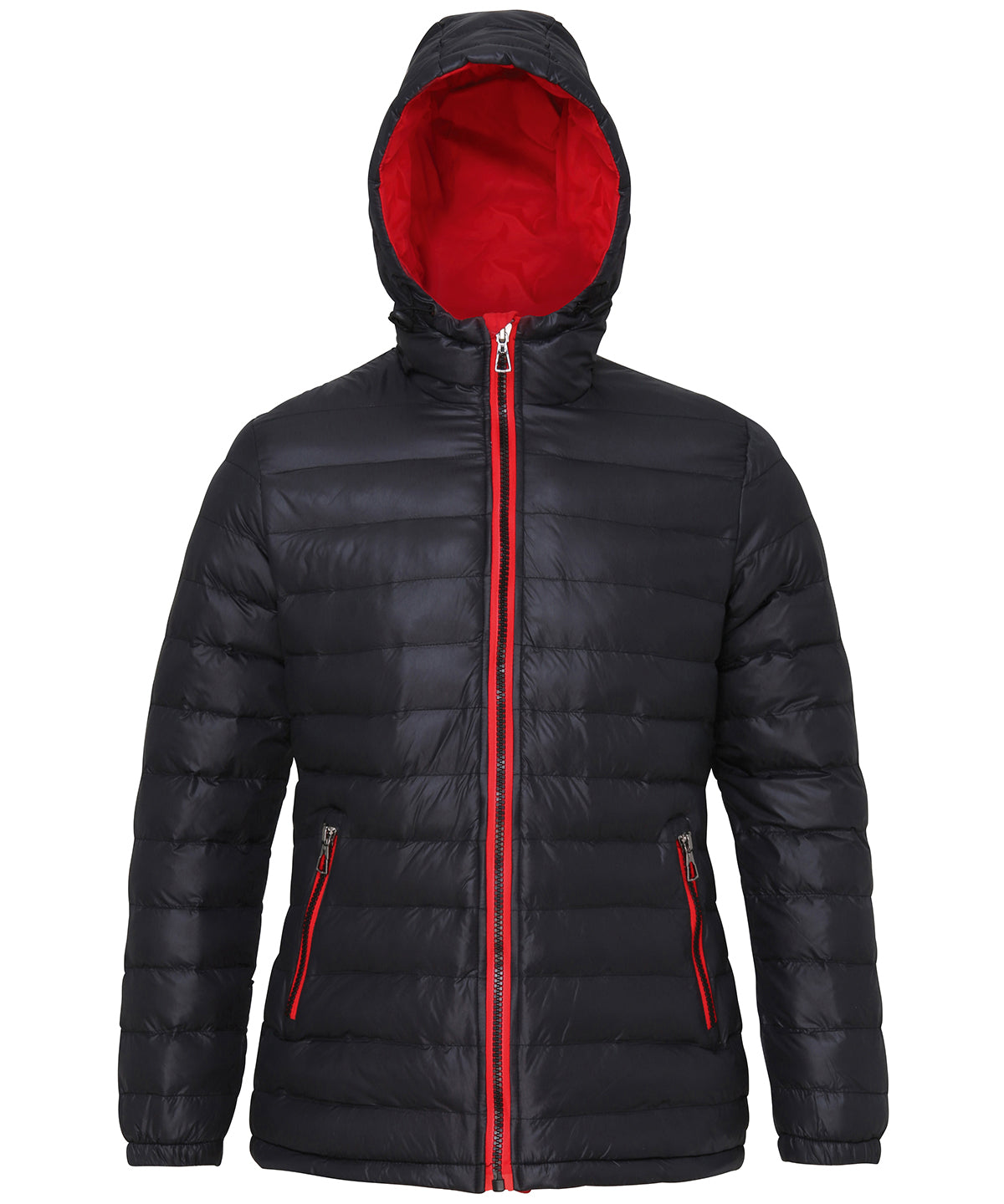 Jackets - TS16F Vadderad Damjacka Black Red