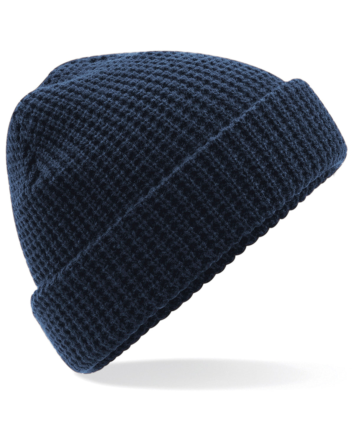 Beanies - Klassisk Våffelstickad Mössa French Navy One size