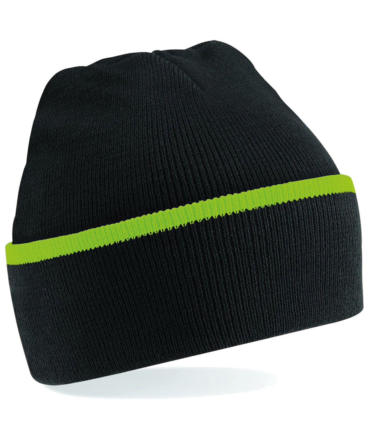 Beanies - Teamwear beanie för alla Black Lime Green One size