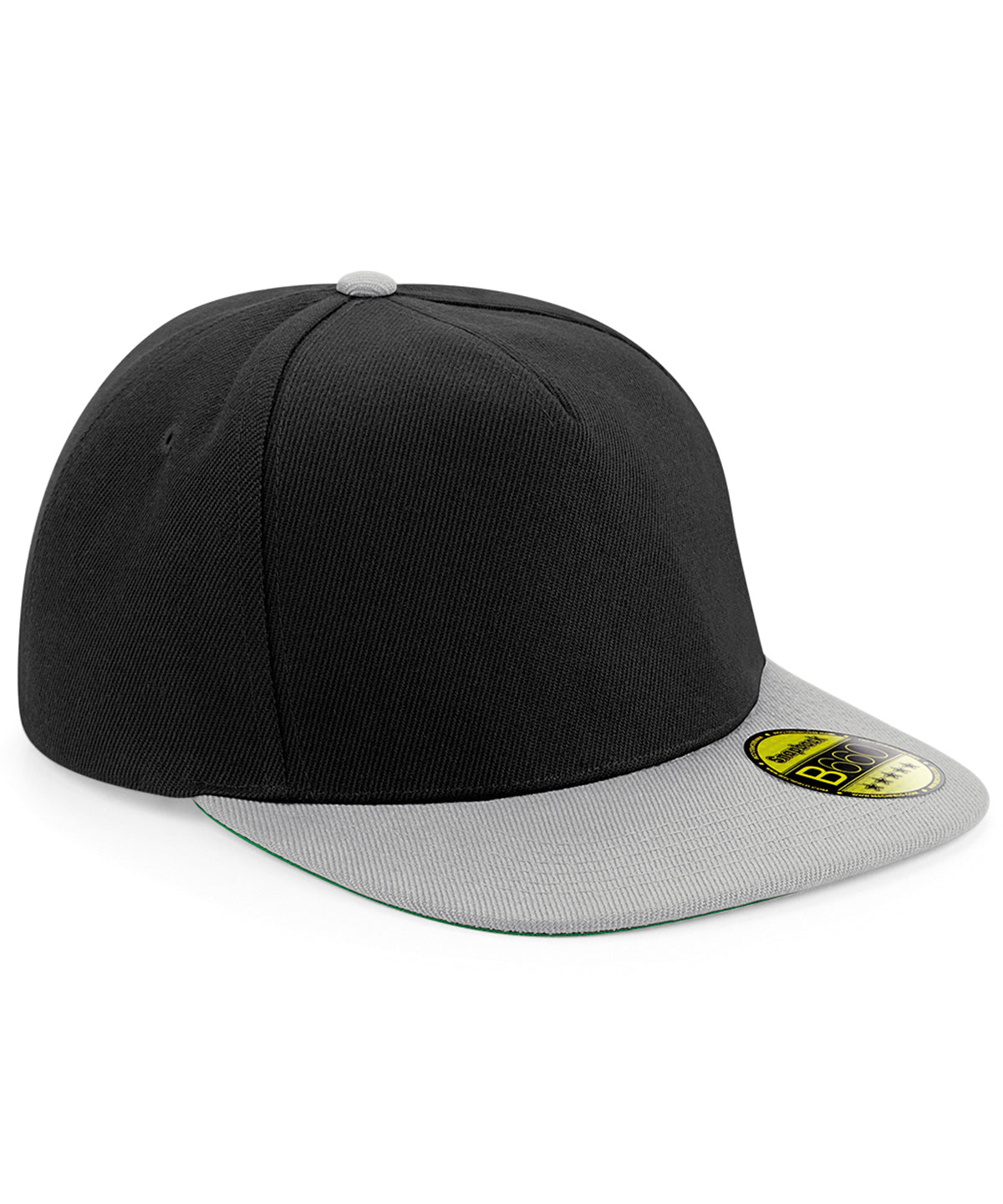 Caps - Platt snapback med unik design för en personlig stil Black Grey One size