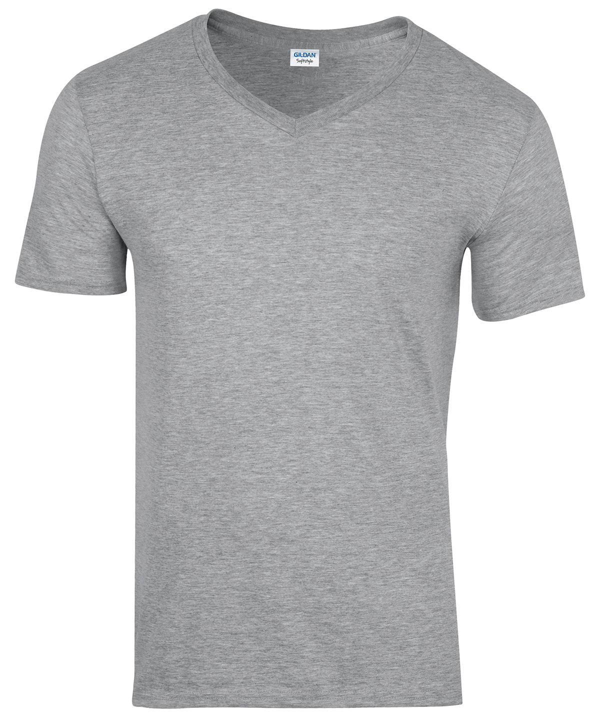 T-Shirts - Stilren V-ringad T-shirt för Herrar Sports Grey