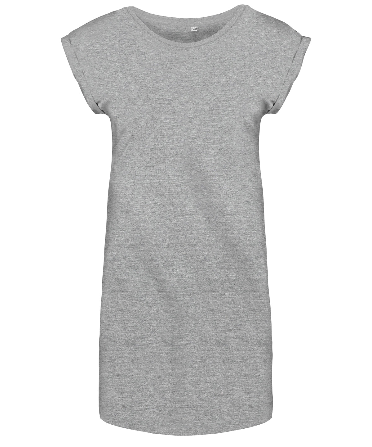 T-Shirts - Lång Dam-T-shirt i Bekväm Passform Light Grey Heather