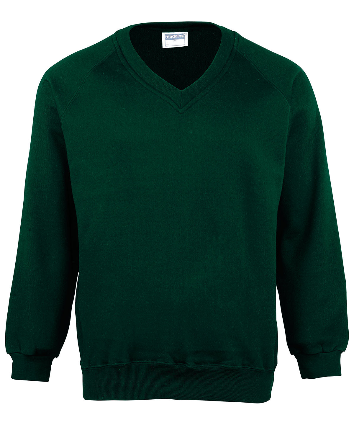 Sweatshirts - Stilren och Mångsidig V-ringad Sweatshirt för Vuxna Bottle Green