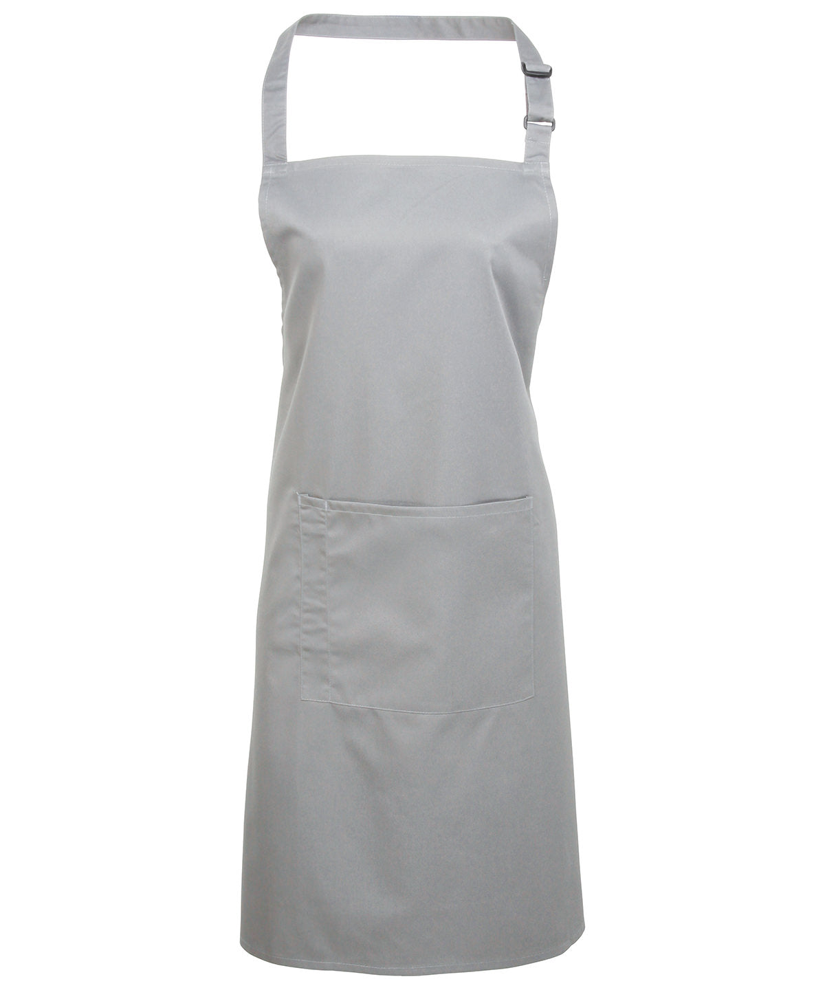 Aprons - Klassiskt Bib-Förkläde med Ficka Silver One size