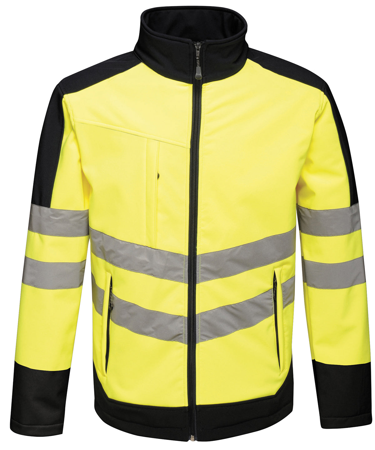 Softshells - Regatta High-Vis Pro Softshell Jacka Yellow Navy