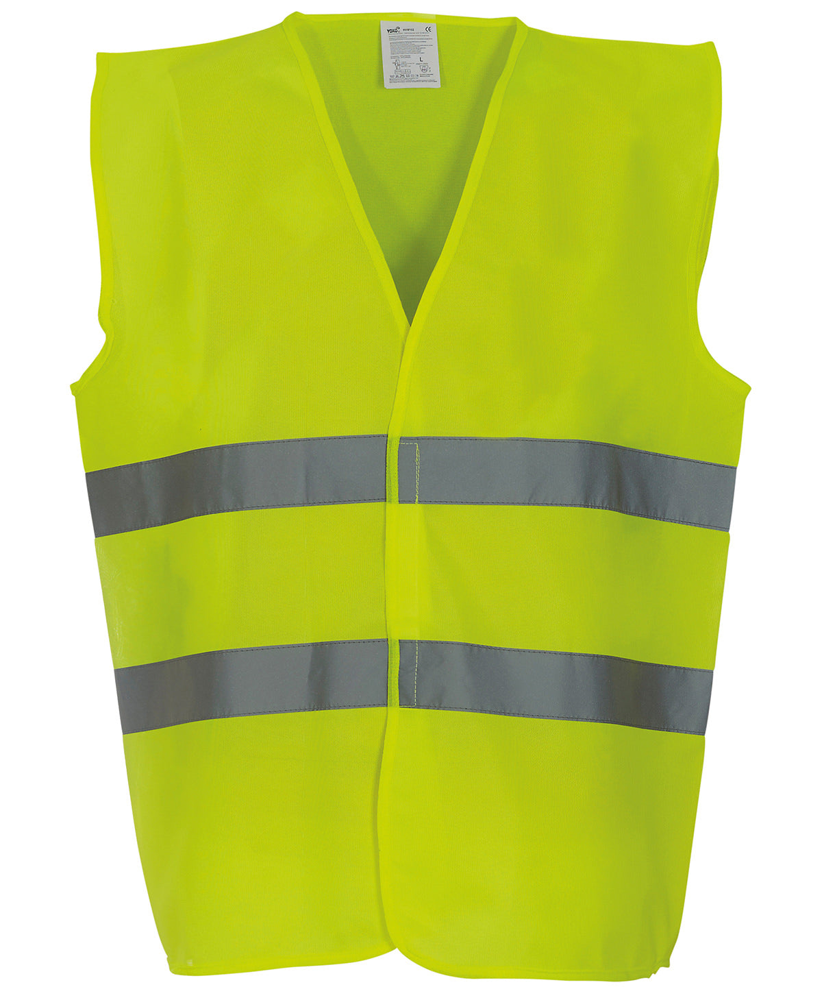 Safety Vests - 2-bands linne för dekoration och varumärke Yellow