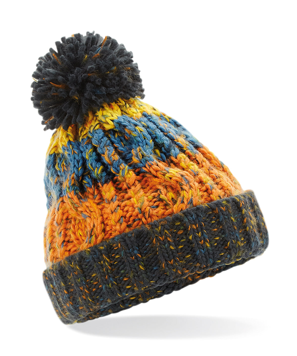 Beanies - Junior korkskruv pom pom mössa Retro Blues