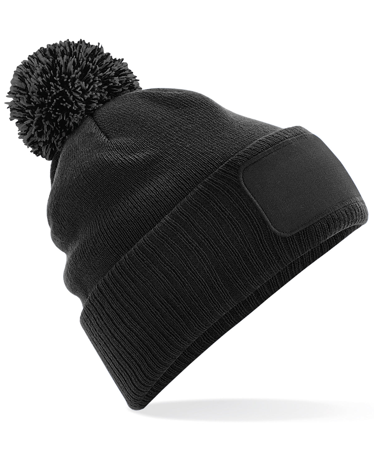 Beanies - Snöstar patch beanie Black Graphite Grey One size