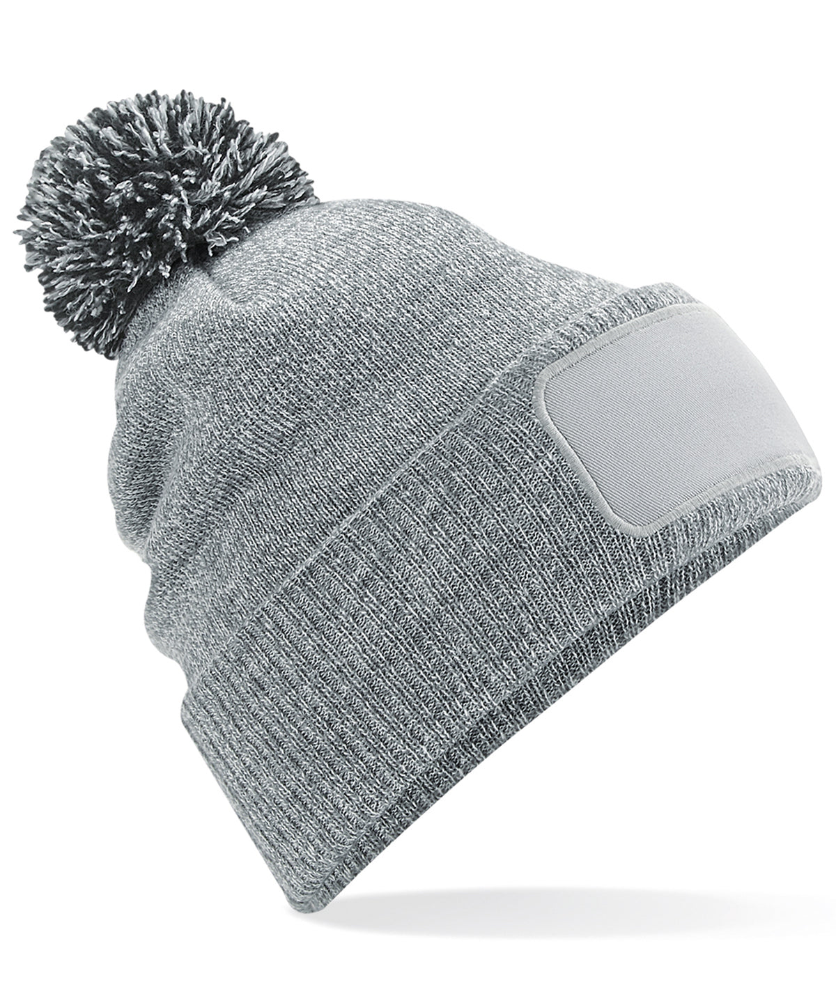 Beanies - Snöstar patch beanie Heather Grey Black One size