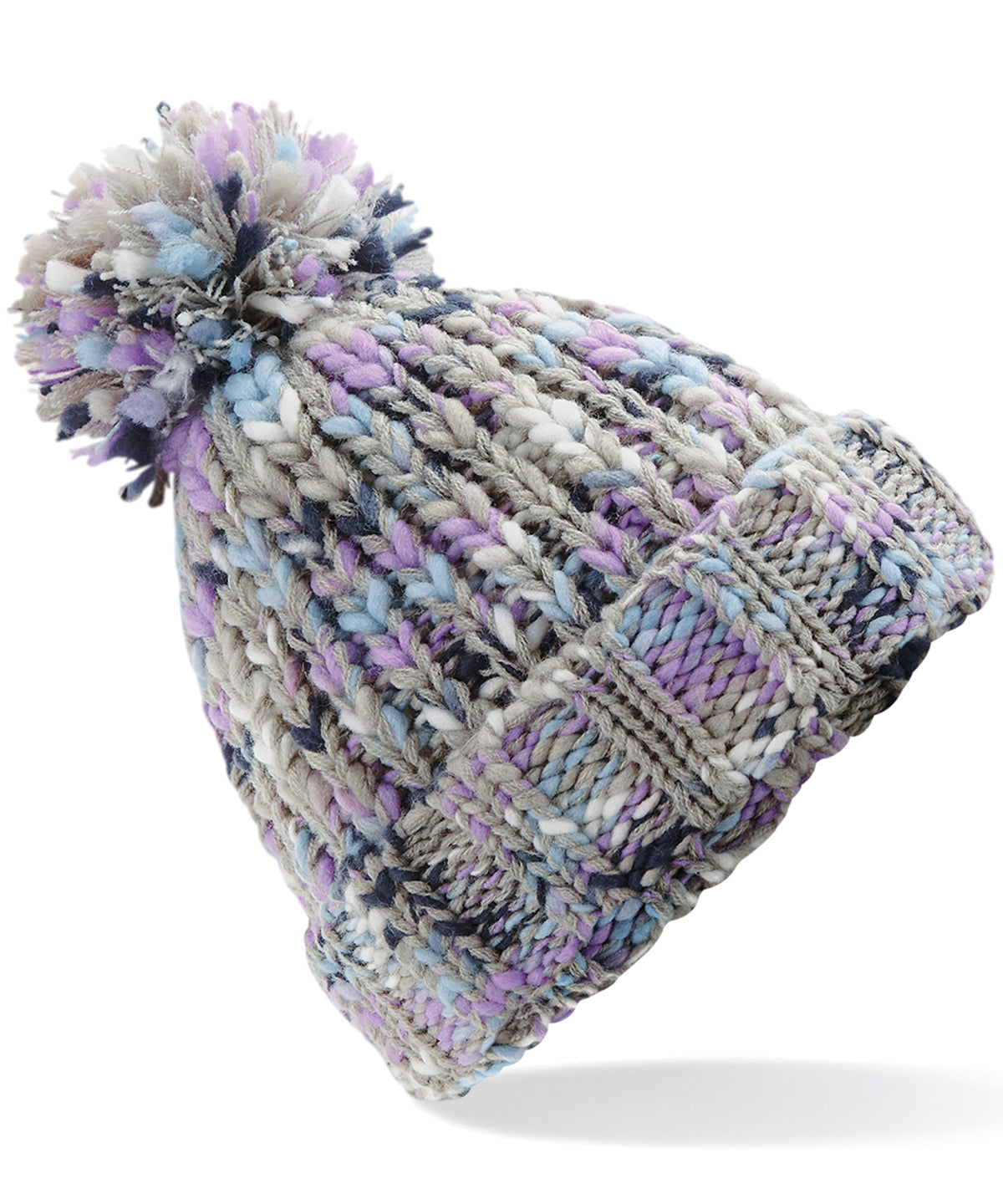 Beanies - Twister pom pom beanie Lavender Twist One size