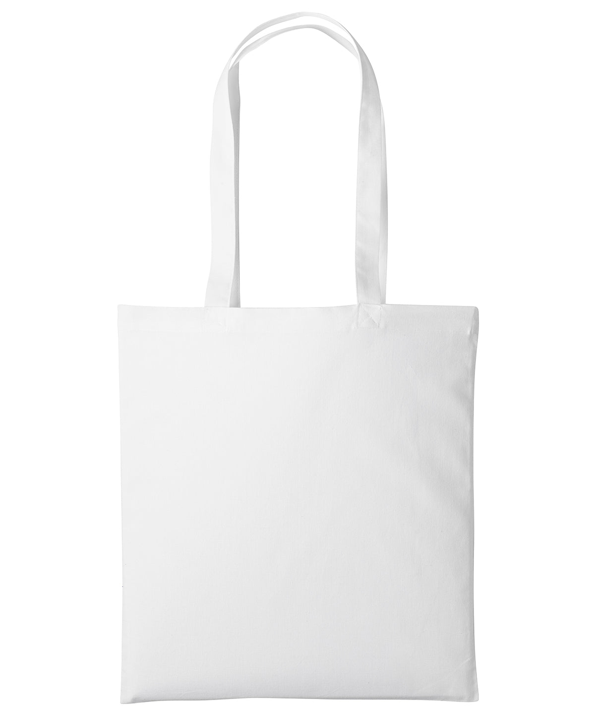 Bags - Återanvändbara Handväskor i Bomull med Långt Handtag White One size