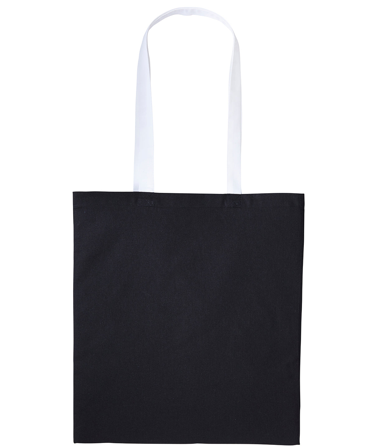 Bags - Varsity-stil Shopper med Långt Handtag Black White One size