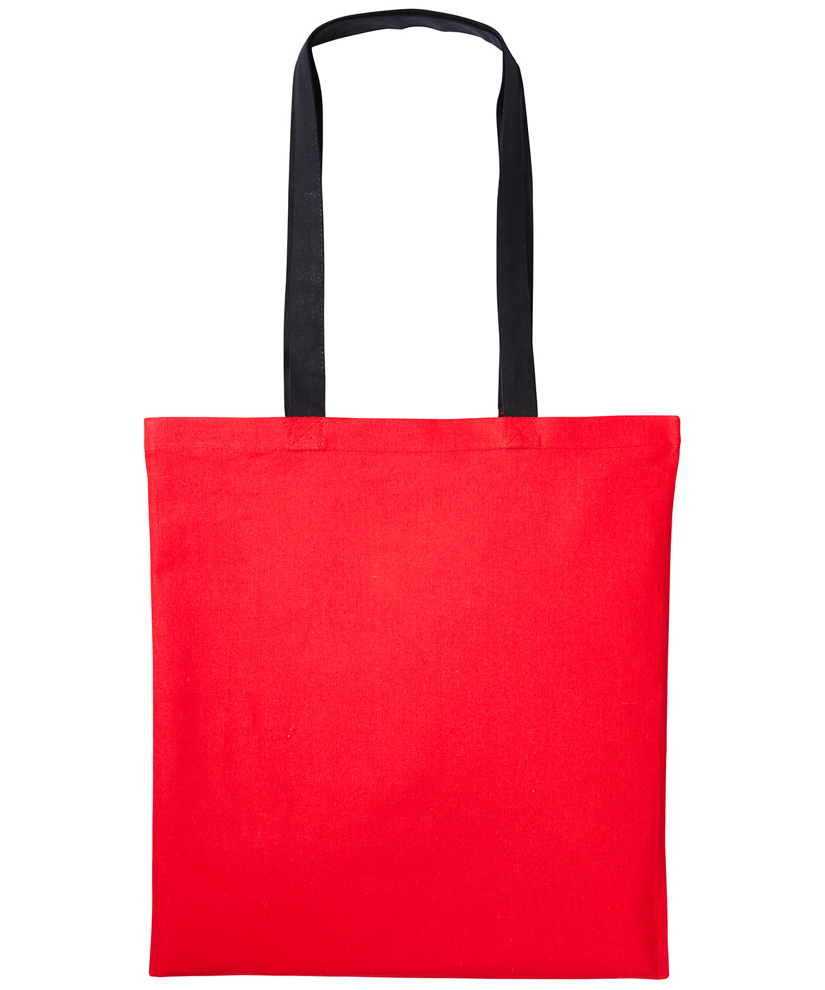 Bags - Varsity-stil Shopper med Långt Handtag Fire Red Black One size