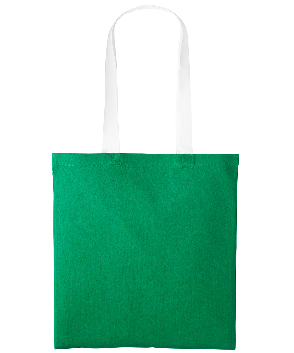 Bags - Varsity-stil Shopper med Långt Handtag Kelly Green White One size