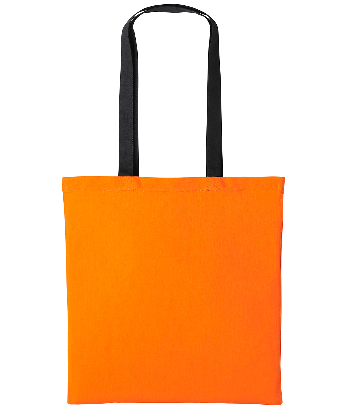 Bags - Varsity-stil Shopper med Långt Handtag Orange Black One size