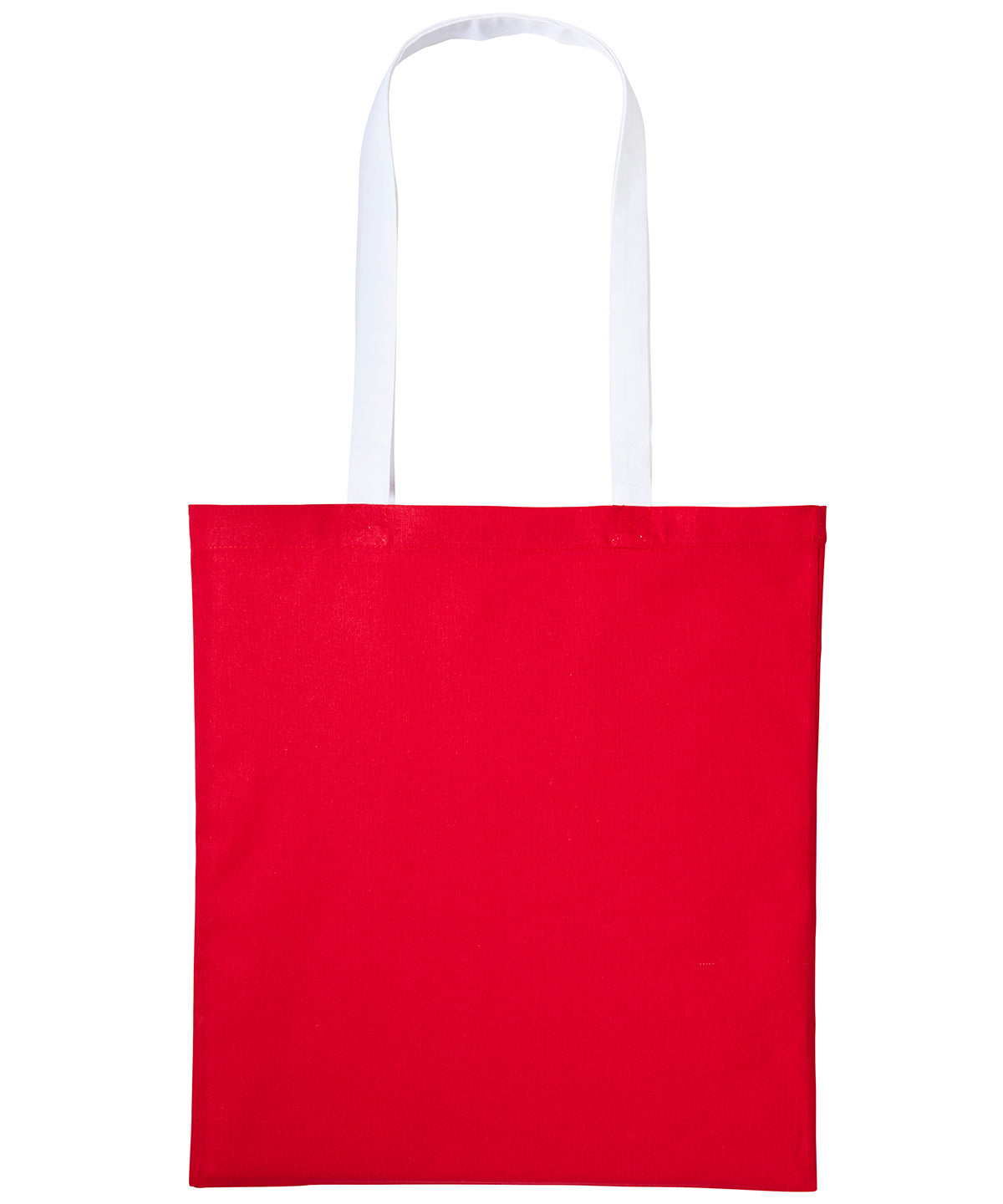 Bags - Varsity-stil Shopper med Långt Handtag Fire Red White One size