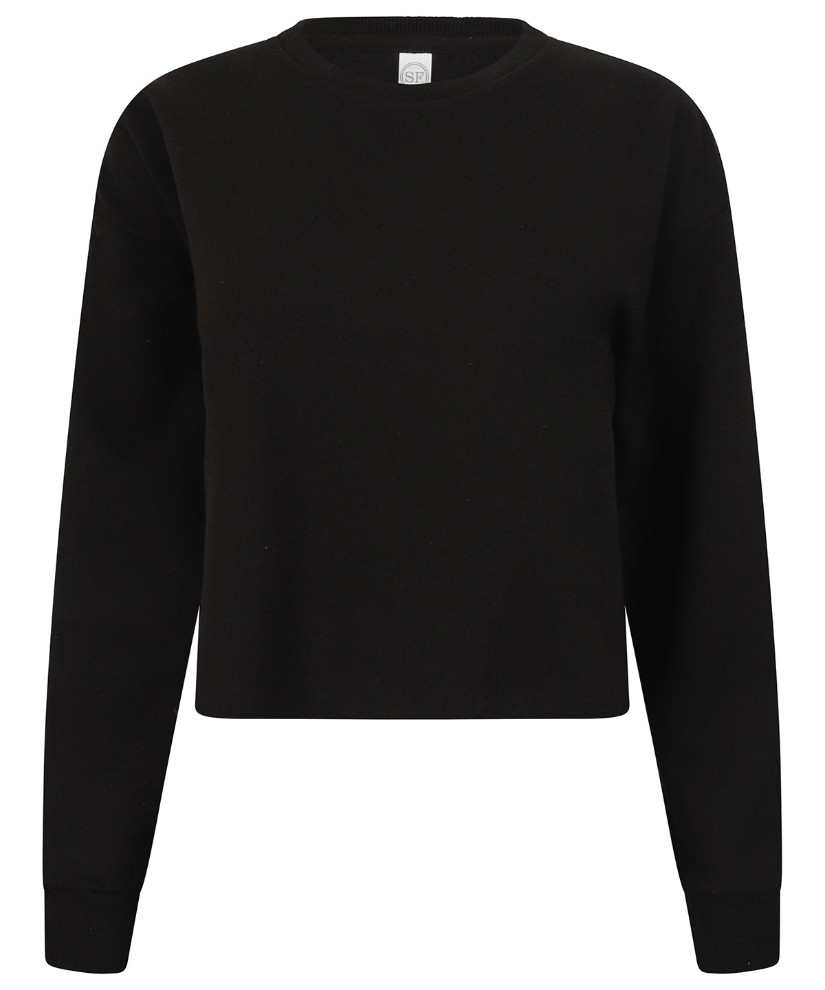 Sweatshirts - Cropped Slounge Sweat för Damer Black