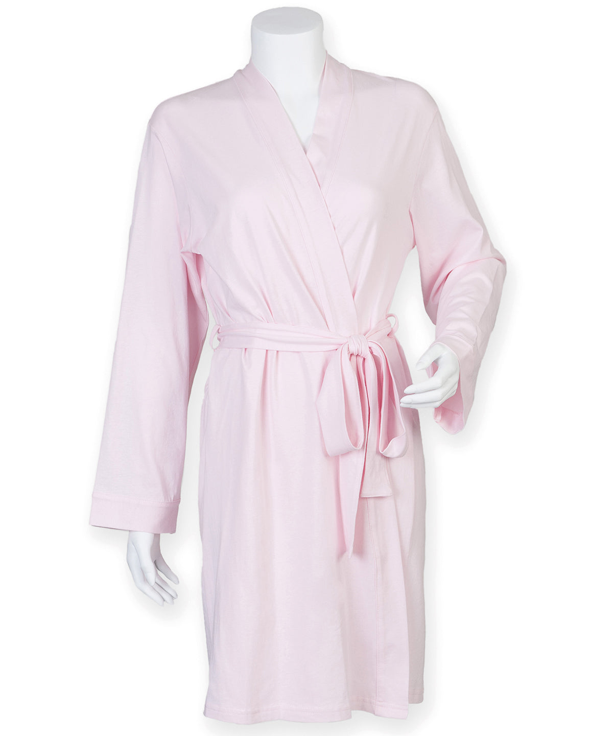 Robes - Elegant och Bekväm Damkimono i Bomullsjersey Light Pink