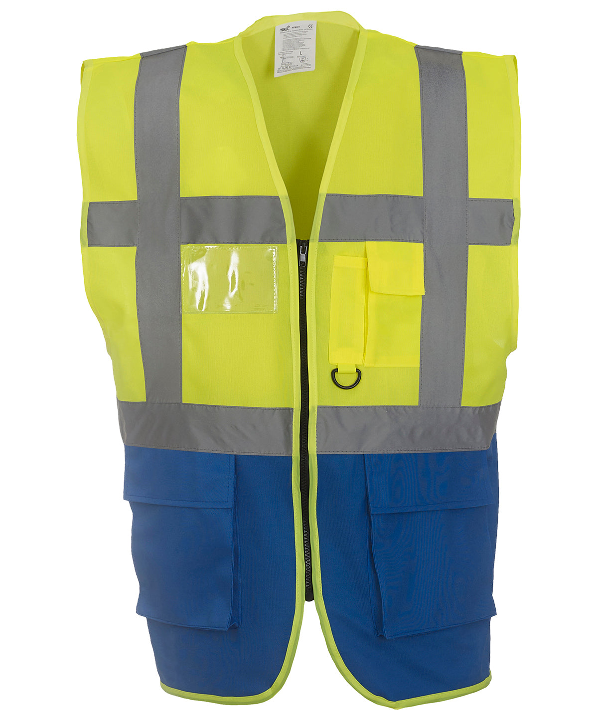Safety Vests - Multifunktionellt Executive-linne för alla dina behov Yellow Royal Blue