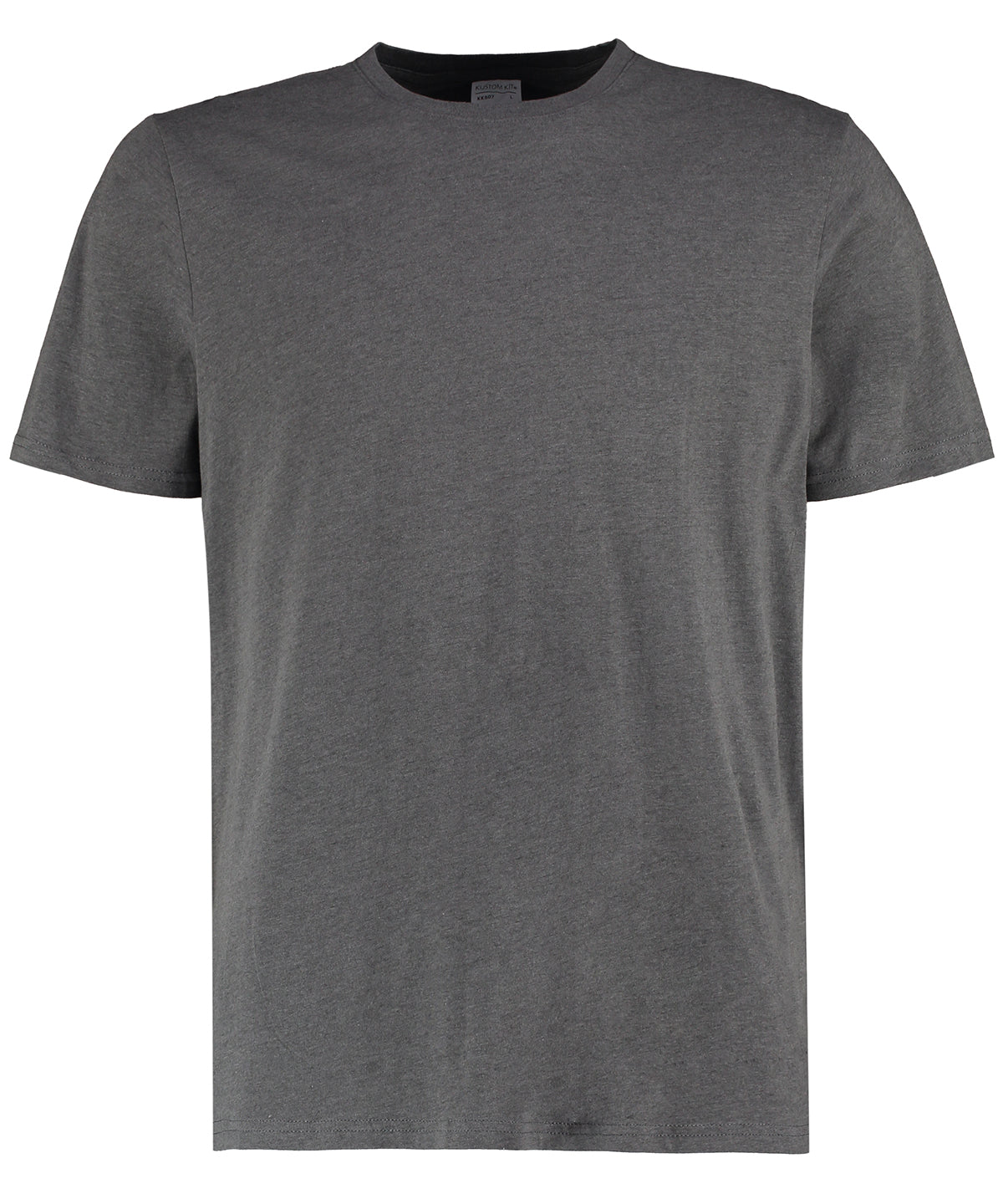 T-Shirts - Stilren T-shirt i Bomull för Herrar Dark Grey Marl