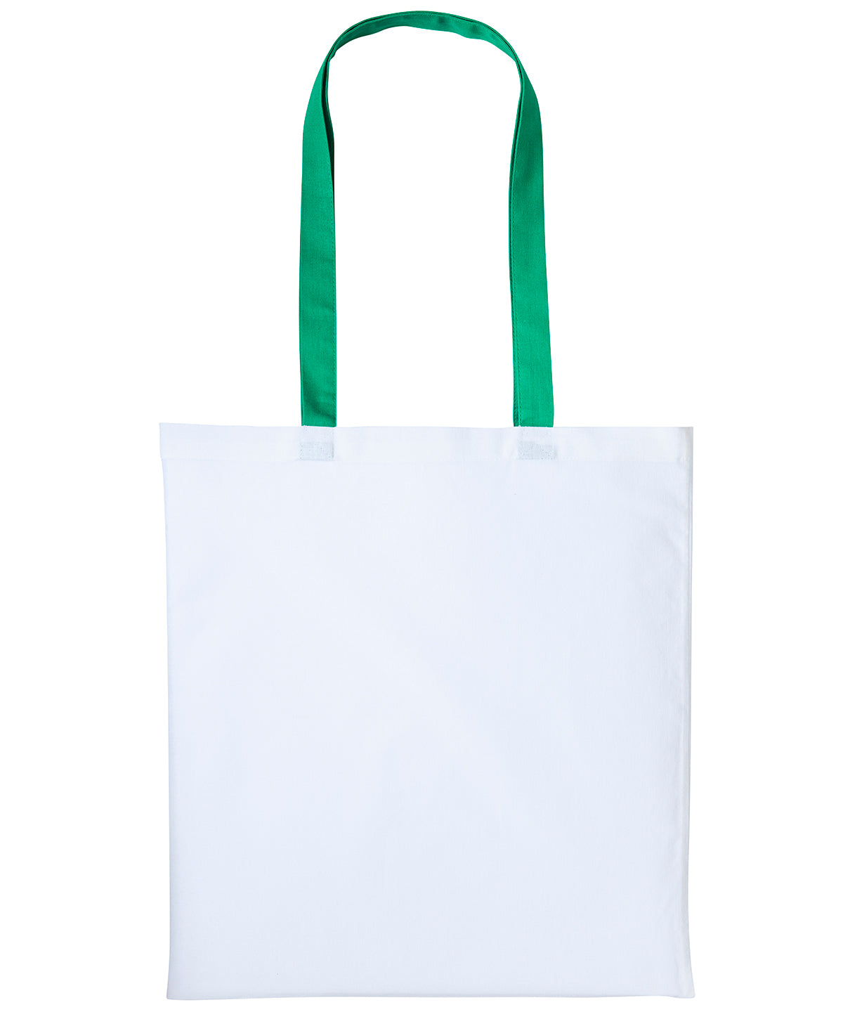 Bags - Varsity-stil Shopper med Långt Handtag White Kelly Green One size