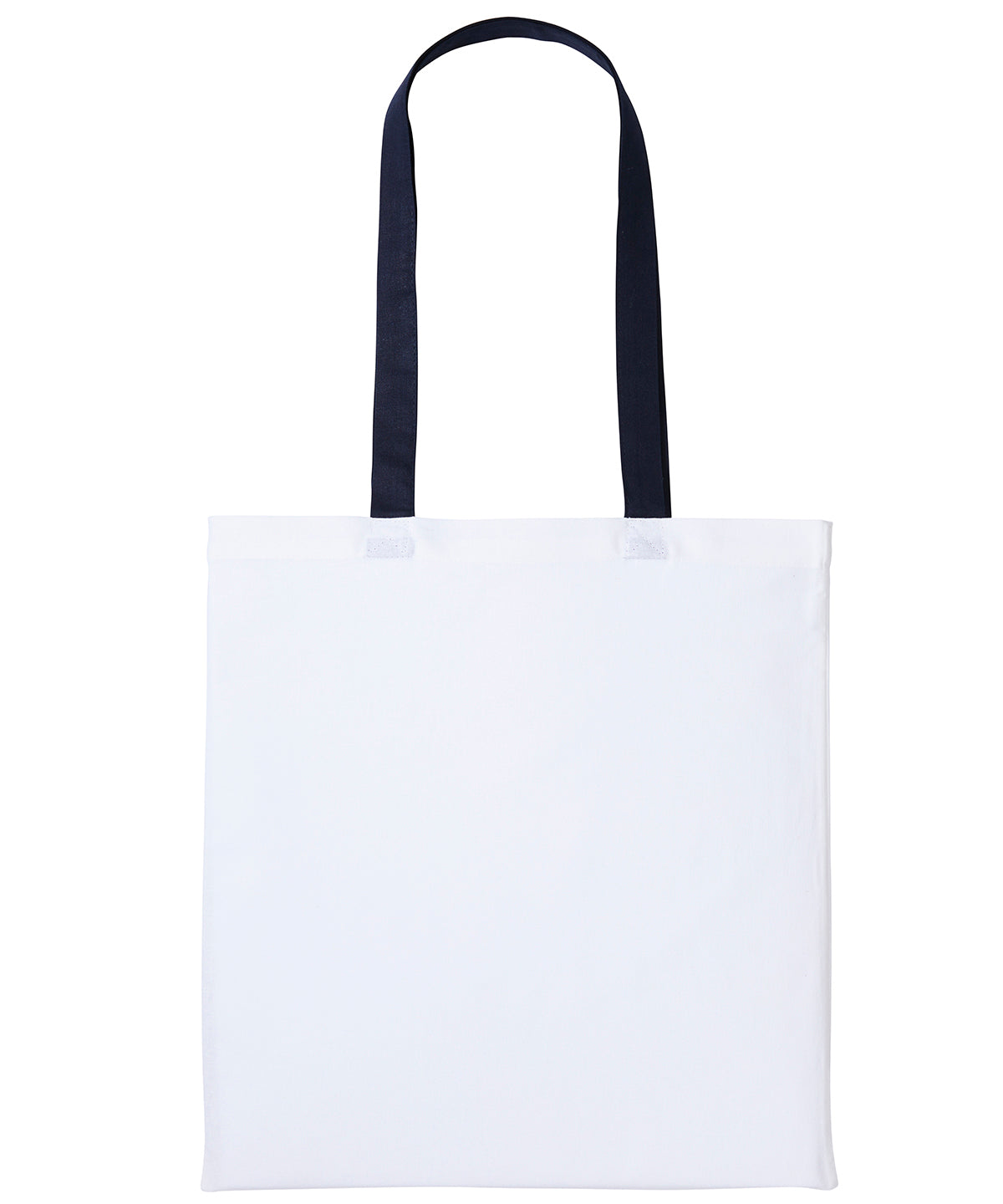 Bags - Varsity-stil Shopper med Långt Handtag White Oxford Navy One size