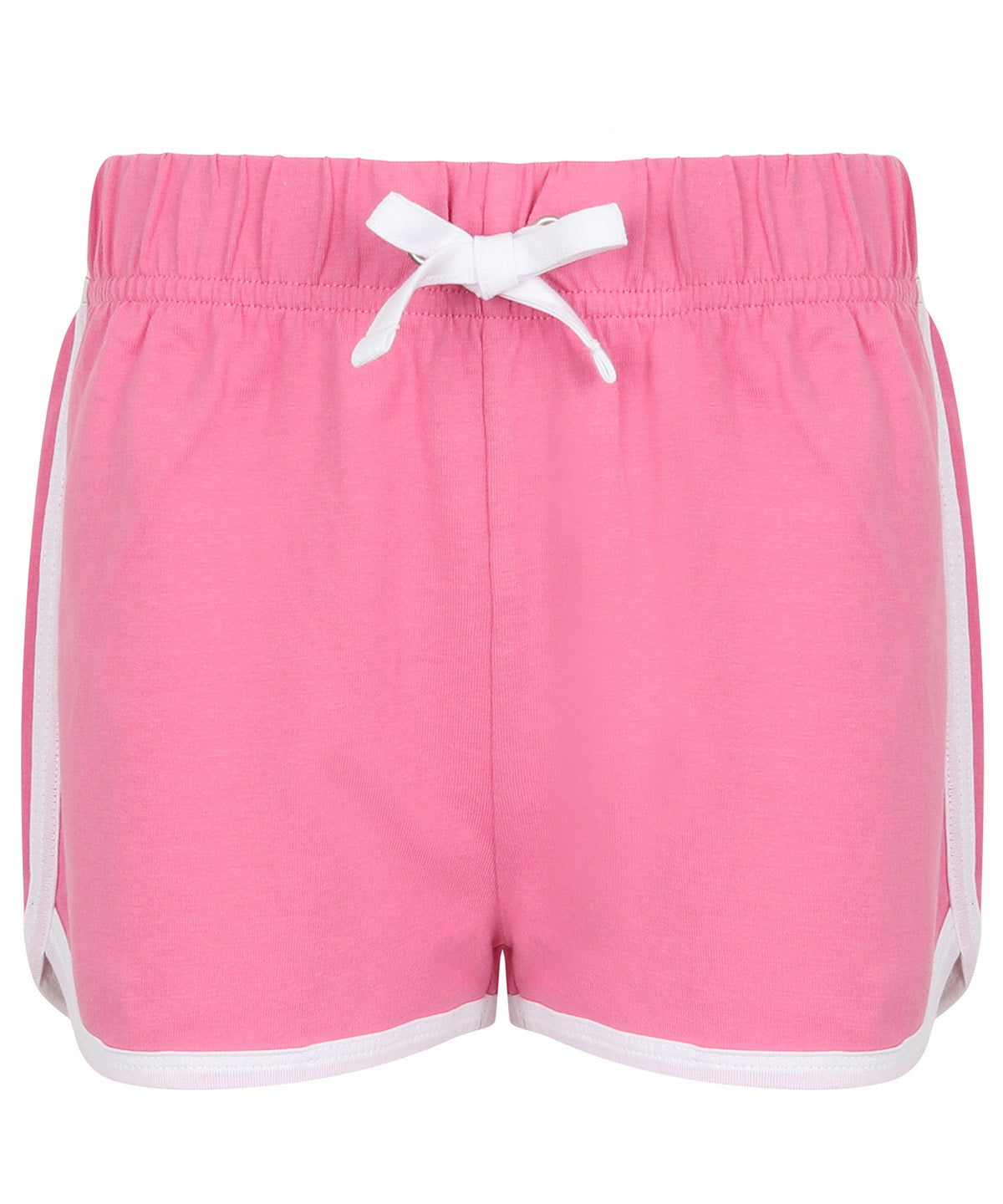 Shorts - Långärmad baseball t-shirt som erbjuder sportig komfort med en avslappnad look Bright Pink White