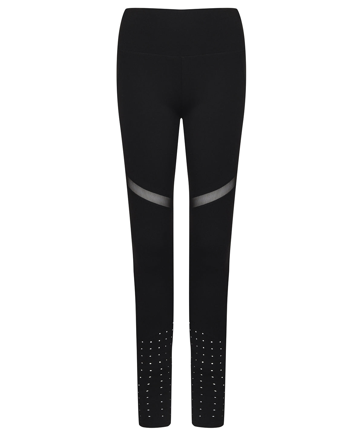 Leggings - Dam Panelbyxor Black