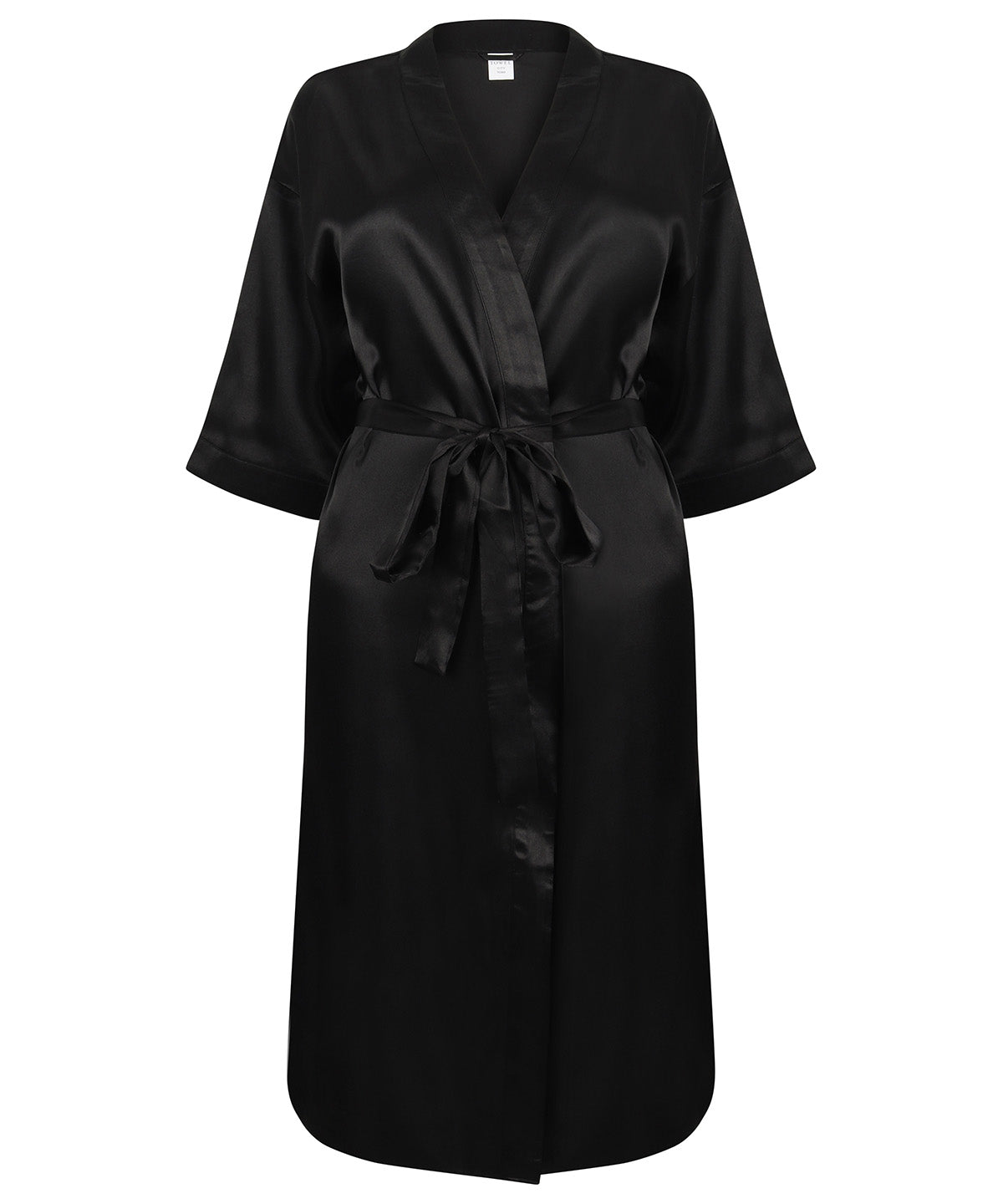 Robes - Lyxig Satin Kimono för Damer Black