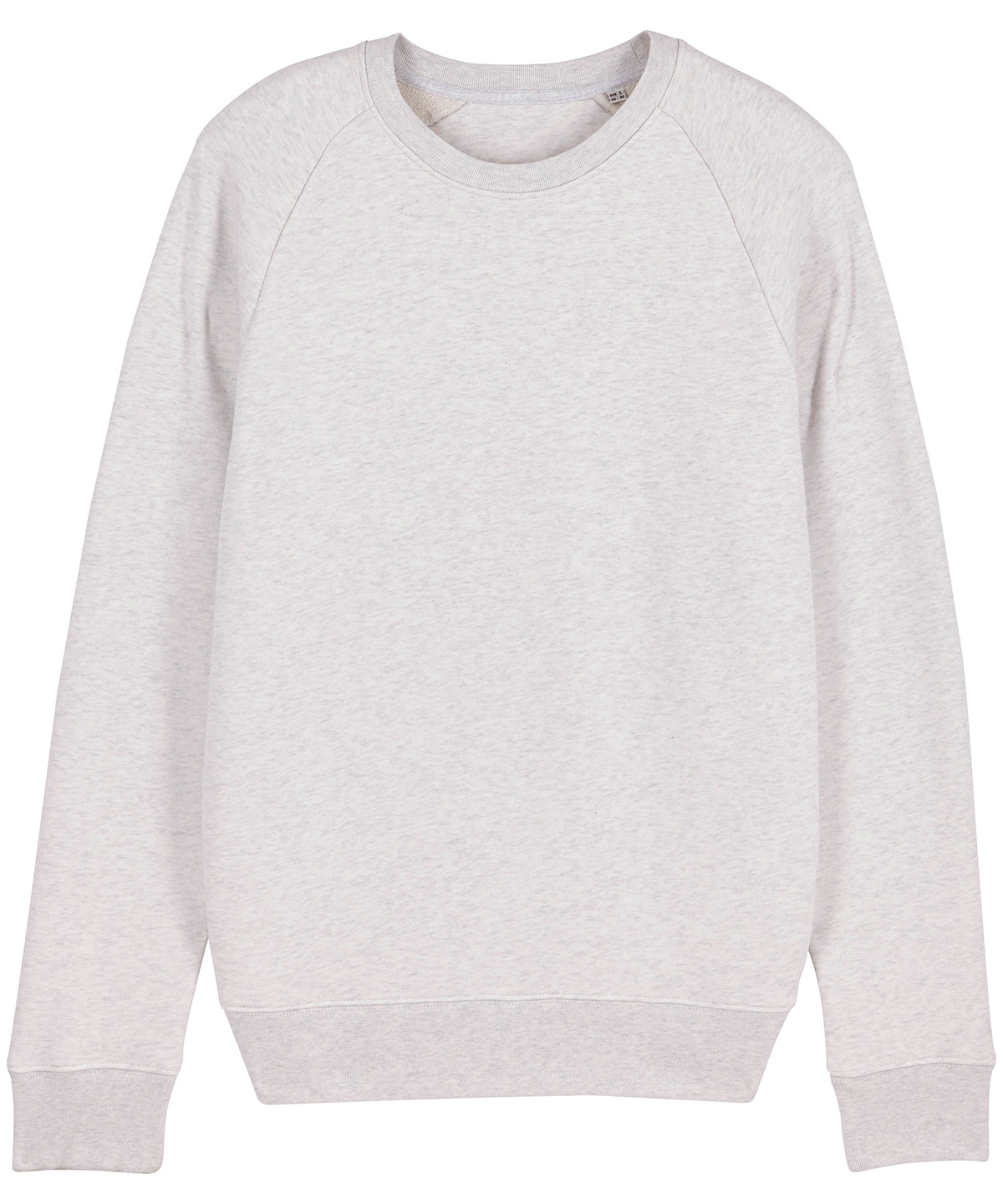 Sweatshirts - Ikonisk Unisex Sweatshirt med Rund Hals och Raglanärmar Cream Heather Grey