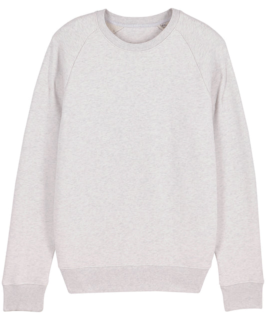 Sweatshirts - Ikonisk Unisex Sweatshirt med Rund Hals och Raglanärmar Cream Heather Grey