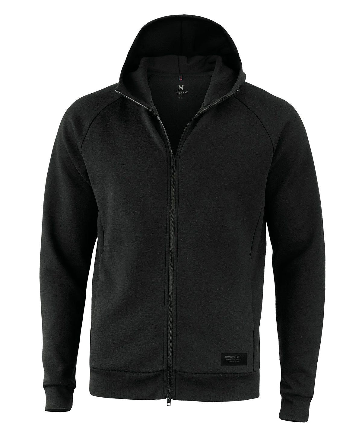 Hoodies - Hampton Premium Dubbelvikt Hoodie Black