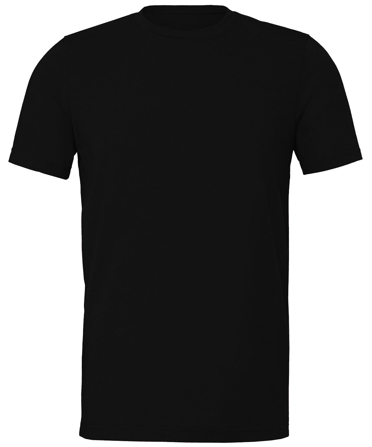 T-Shirts - Unisex Sueded T-shirt Solid Black Blend