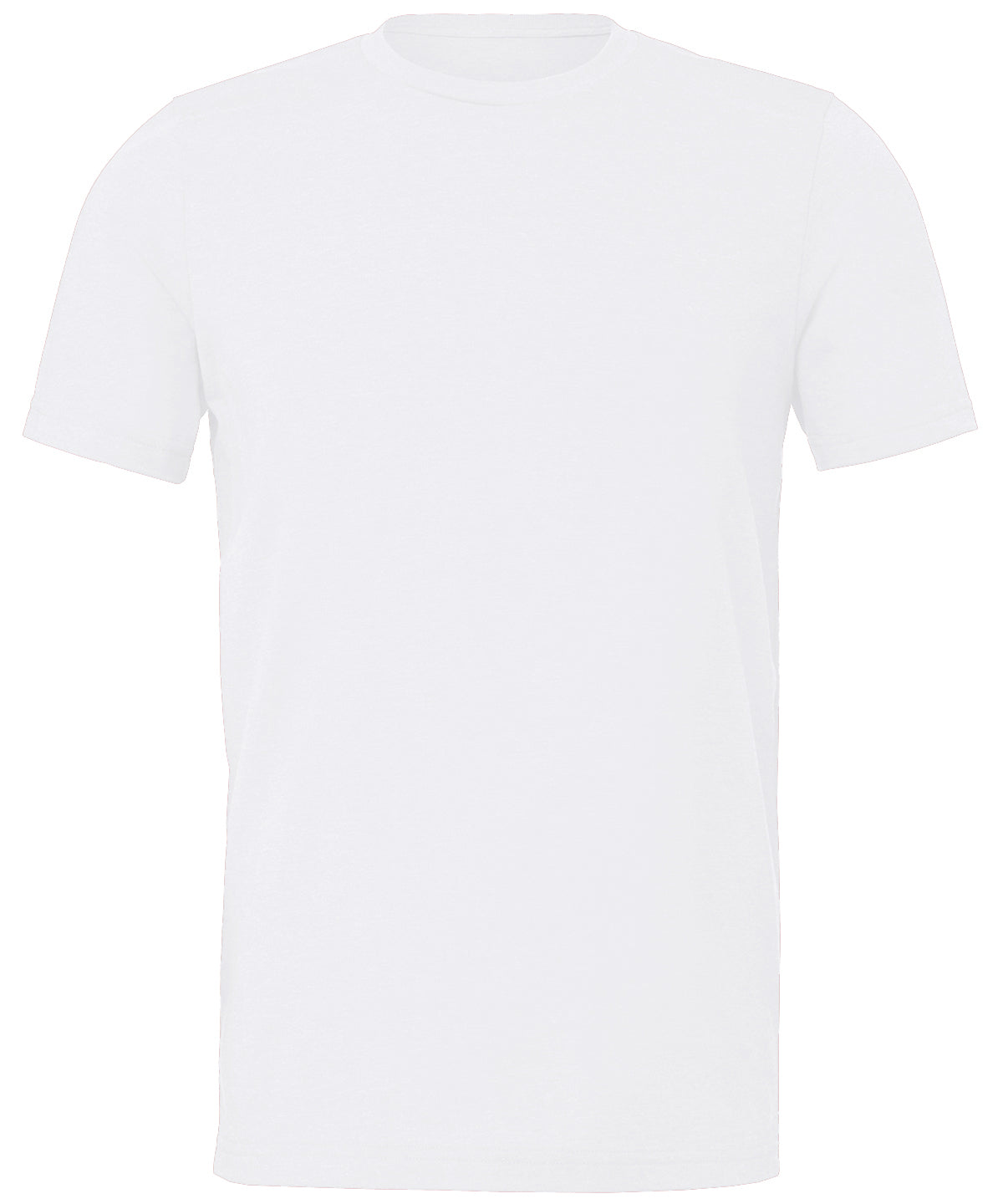 T-Shirts - Unisex Sueded T-shirt Solid White Blend