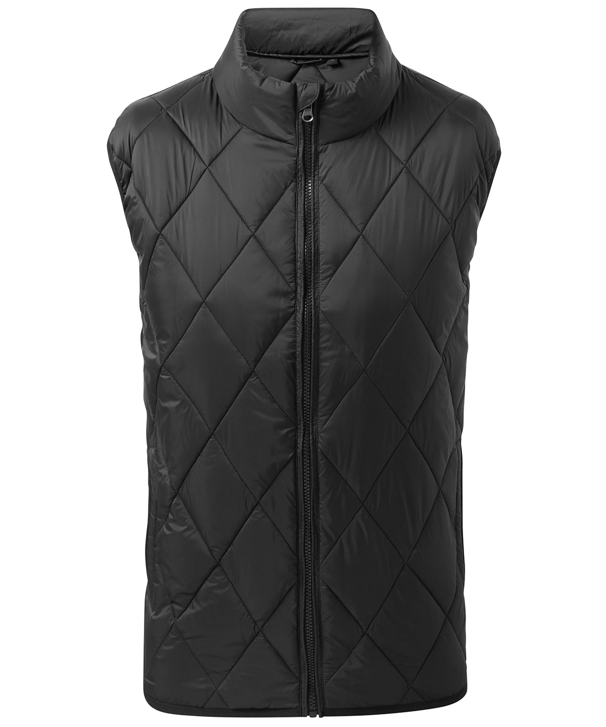 Gilets & Body Warmers - Diamond quiltad vadderad gilet – elegant design Black