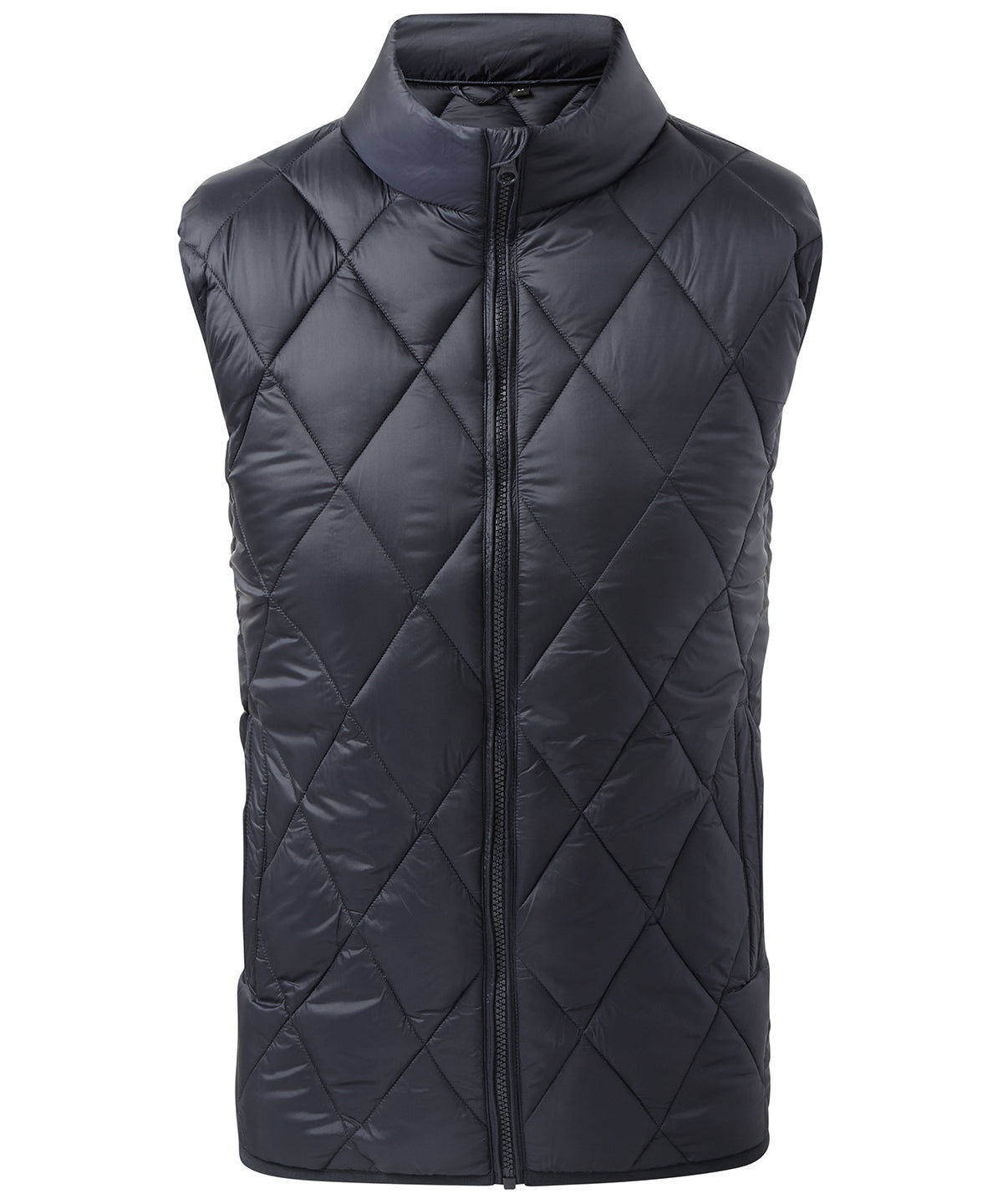 Gilets & Body Warmers - Diamond quiltad vadderad gilet – elegant design Navy