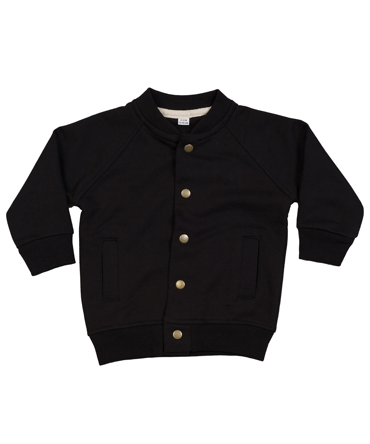 Jackets - Stilren Baby Bomberjacka i Ekologisk Bomull Black