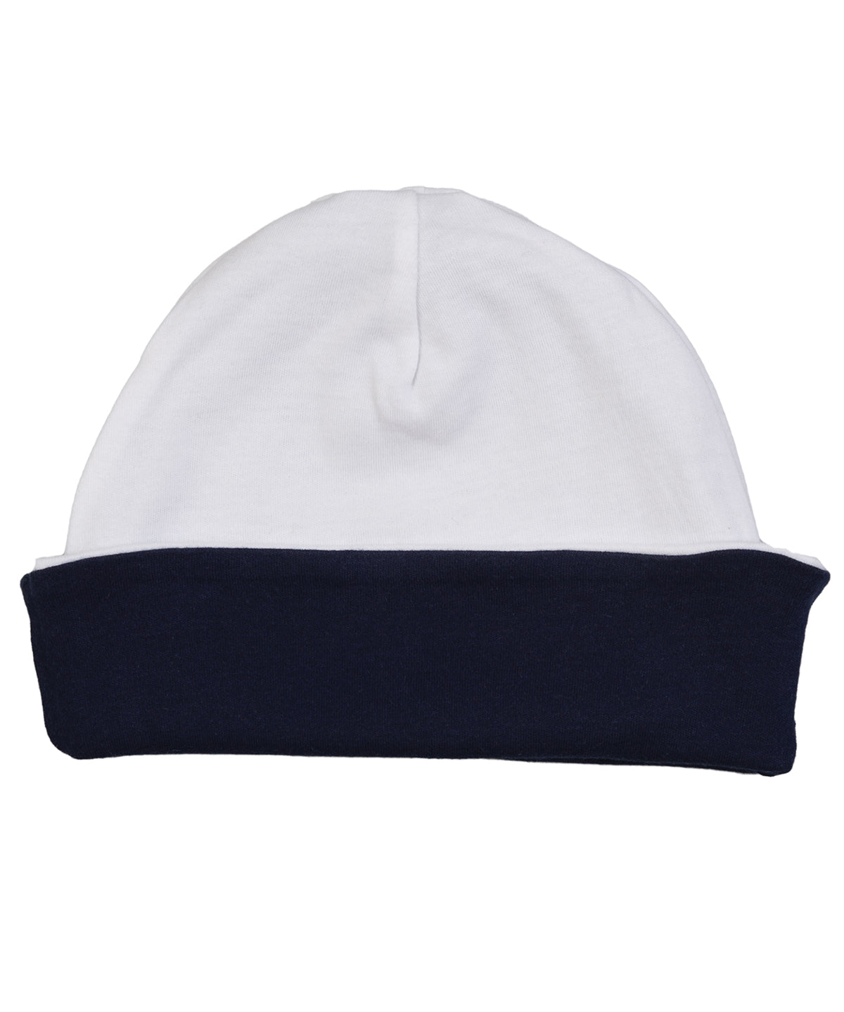 Hats - Vändbar slouchhatt för spädbarn Organic White Nautical Navy One size