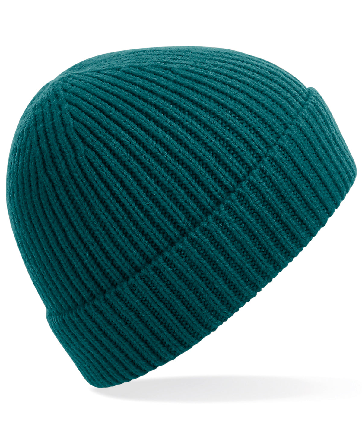 Beanies - Ribbad Mössa Ocean Green One size