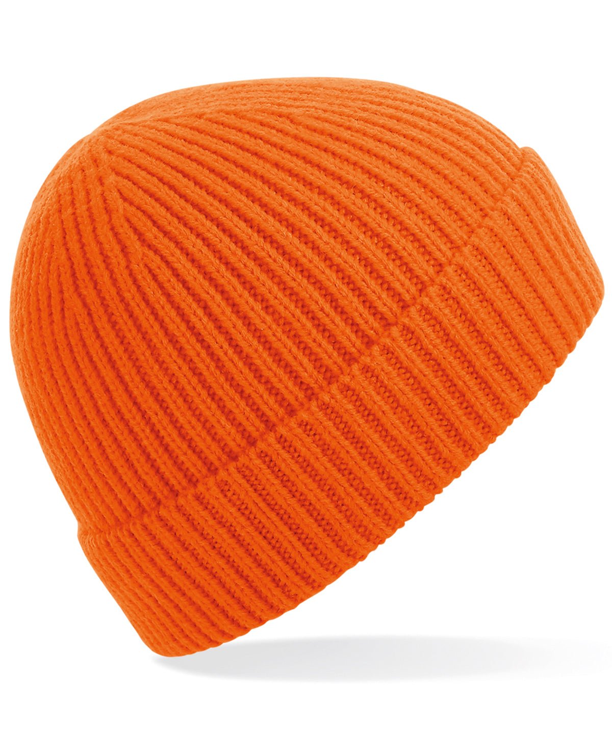 Beanies - Ribbad Mössa Orange One size