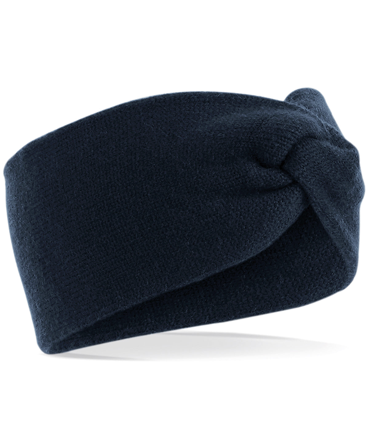 Headbands - Lyxigt Twiststickat Pannband för Höst och Vinter French Navy One size