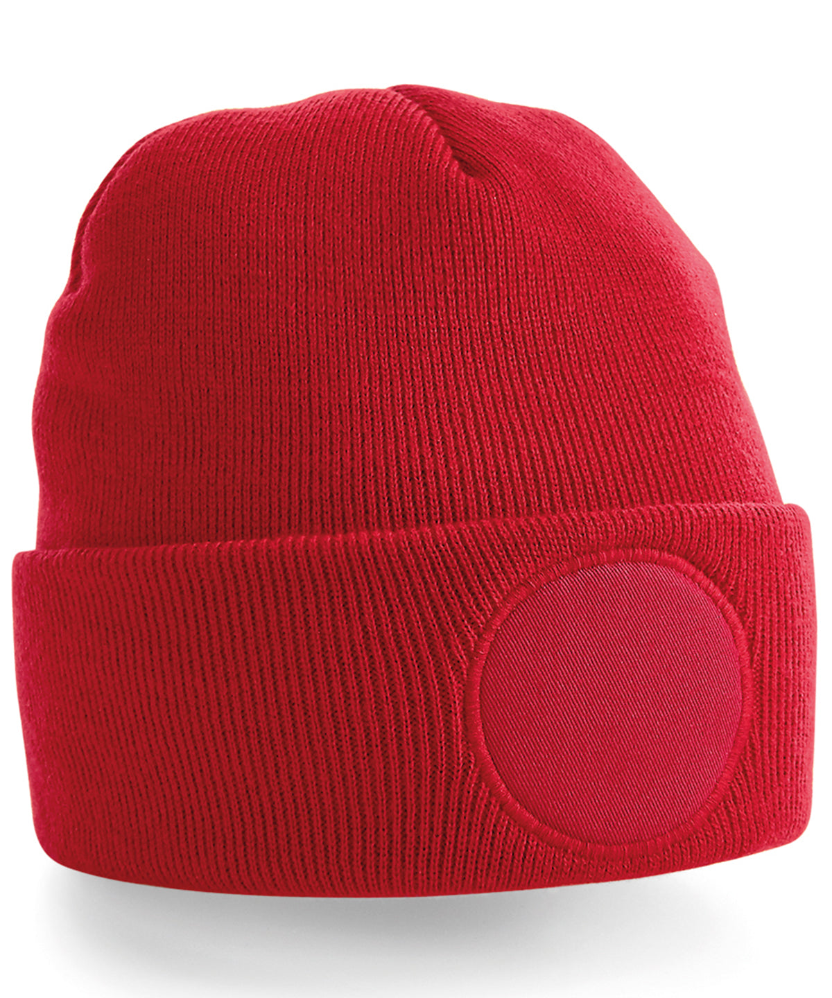 Beanies - Cirkulär patch mössa Classic Red One size