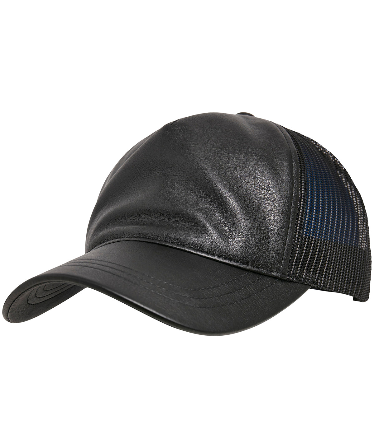 Caps - Läder Trucker Keps Black Black One size