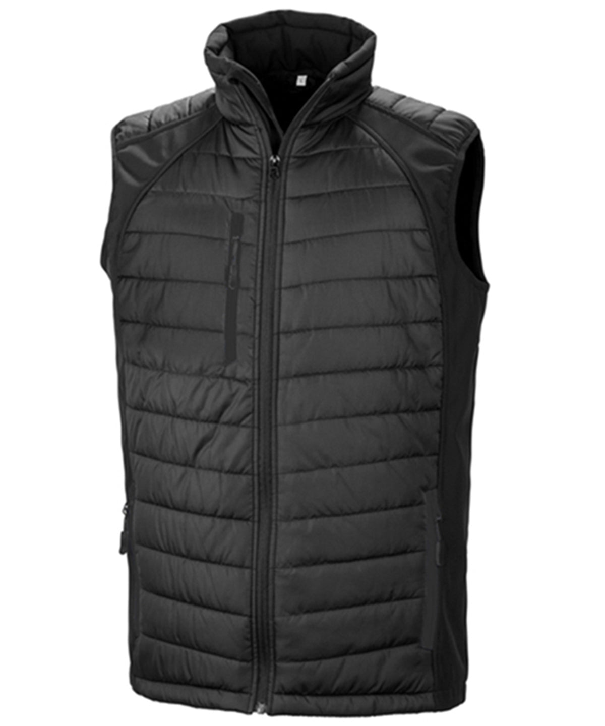 Softshells - Vadderat Softshell-Linne för Herrar Black Black